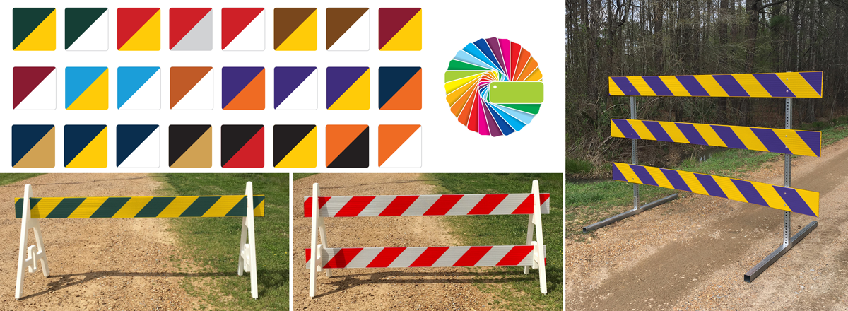 Custom Color Barricade Boards