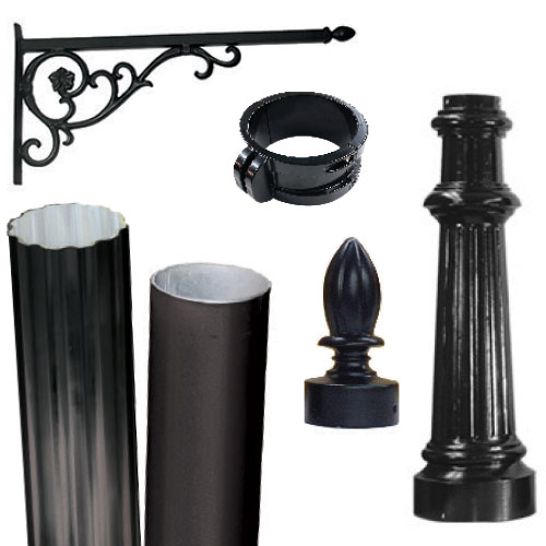 3 & 4 Round Posts, Brackets and Hardware