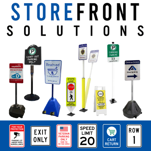 Storefront Solutions Parking Lot Signage