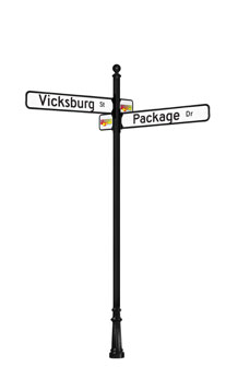 Vicksburg Post and Street Name Package O30200