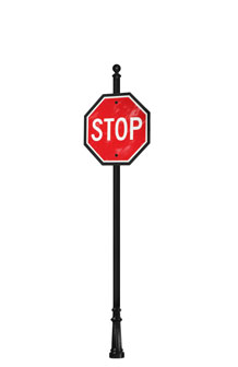 Vicksburg Post and Stop Sign Package O30300