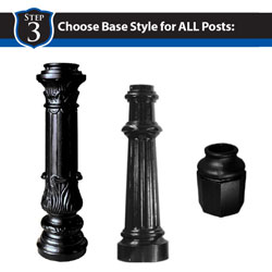 Choose Post Base Style for the Clarksdale System