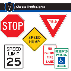 Choose Traffic and Parking Signs for the Clarksdale System