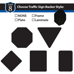Choose Traffic Sign Backer for the Clarksdale System