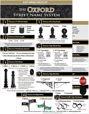 Oxford Easy Order Checklist