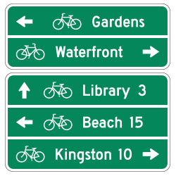 <strong>D1 Series</strong> Guide Signs for Bicycle Facilities
