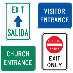 Parking Lot: Exit & Entrance