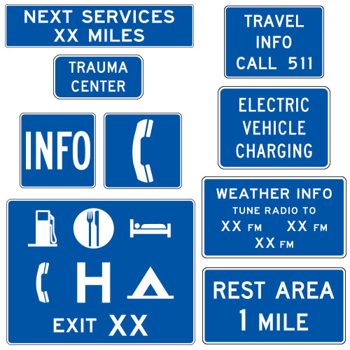 General Services Guide Signs