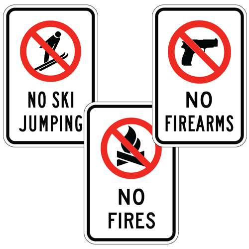 Special Jurisdiction Prohibition Signs