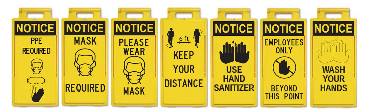 Social Distancing Lamba Floor Stands