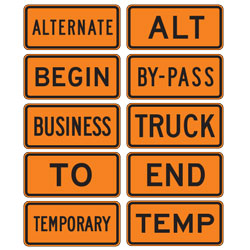 <strong>M4 Series</strong> Auxiliary Signs for Temporary Traffic Control