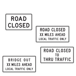 <strong>R11 Series</strong> Regulatory Signs & Plaques for Temporary Traffic Control