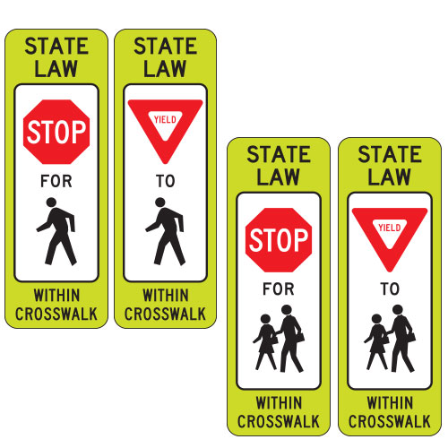 <strong>R1-6 Series</strong> Regulatory Signs for School Areas