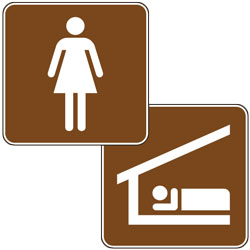 Accommodations: Recreation Icon Guide Signs