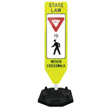 52 X Tube Rigid Upright with Sign, the Yeti 40# Base & Quick Release Pin Packages and Components