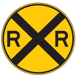 Warning: Highway Rail Grade Signs