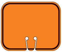 Border Blank Cone Sign