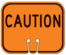 Caution Cone Sign