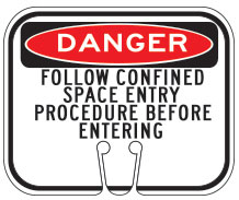Danger Cone Sign
