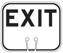 Exit Cone Sign
