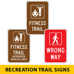 Special Legend: Walking, Exercise and Fitness Signs