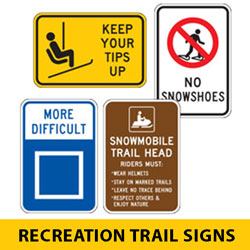 Special Legend: Ski, Snowmobile, Snowshoe Signs