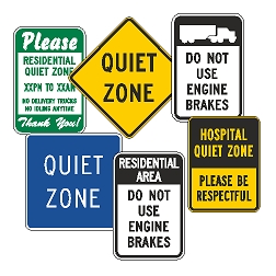 Special Legend: Noise Ordinances and Quiet/Sick Zone Signs