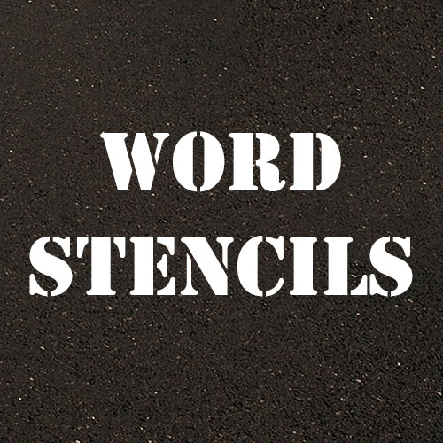 Poly Vinyl Word Stencils
