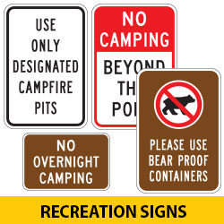 Special Legend: Camping Signs