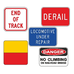 Traffic and Special Legend Signs and Indicators for the Railroad Industry