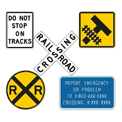 Railroad Traffic Signs