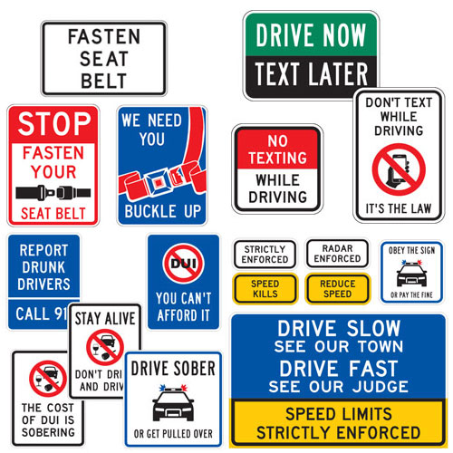 Safety Through Improved Driver Behavior Signs