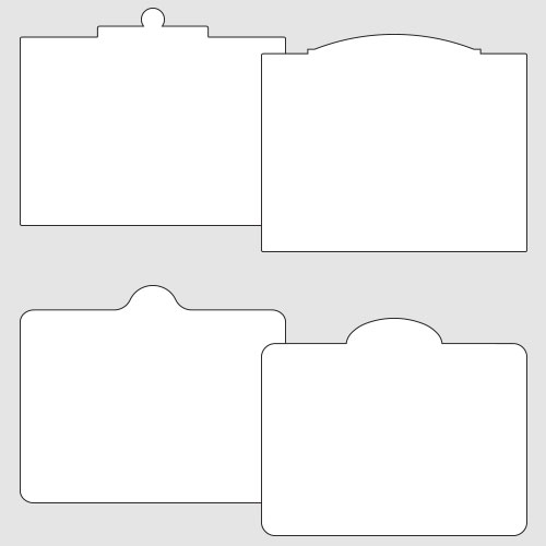 Standard Routed Sign Blanks: Sheeted Aluminum