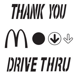 McDonalds Poly Vinyl Stencils