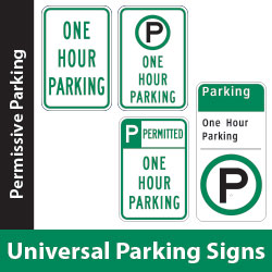 Universal Permissive Parking Signs