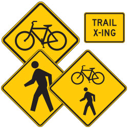 <strong>W11 Series</strong> Warning Signs for Bicycle Facilities