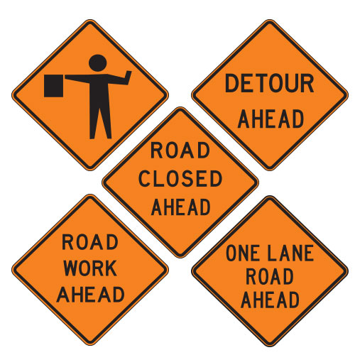 <strong>W20 Series</strong> Warning Signs for Temporary Traffic Control