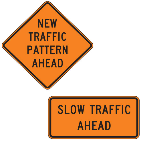 <strong>W23 Series</strong> Warning Signs & Plaques for Temporary Traffic Control