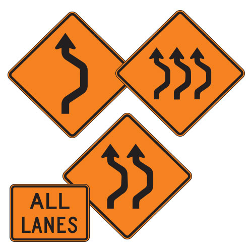 <strong>W24 Series</strong> Warning Signs & Plaques for Temporary Traffic Control