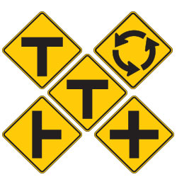 <strong>W2 Series</strong> Intersection Warning Signs