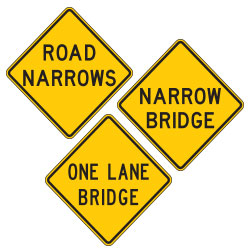 <strong>W5 Series</strong> Roadway Conditions Warning Signs
