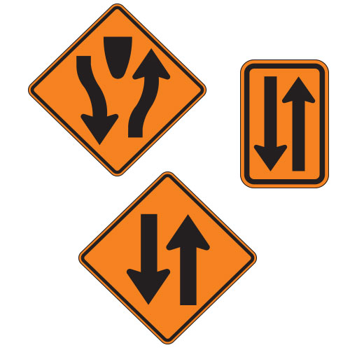 <strong>W6 Series</strong> Warning Signs for Temporary Traffic Control