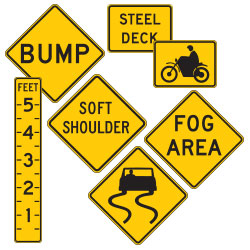<strong>W8 Series</strong> Roadway Conditions Warning Signs