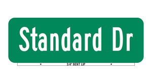 Standard Bent Lip Sign