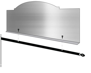 Semi Gloss Powder Painted Universal Sign Arm Bracket with Lemon Drop Finial