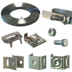 Stainless Steel Strapping, Brackets and Tools