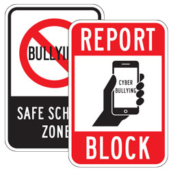 School Special Legend: Prohibition Bullying & Cyber Stalk Signs
