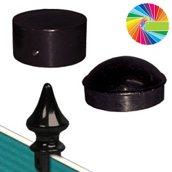Powder Painted Caps & Finials for 2 3/8 Round Posts