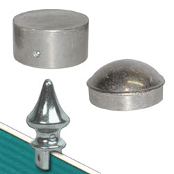 Silver Caps & Finials for Round Posts