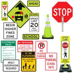 School Zone Traffic Signs and Safety Products